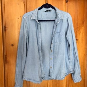 Ladies Casual Button Down Long Sleeve